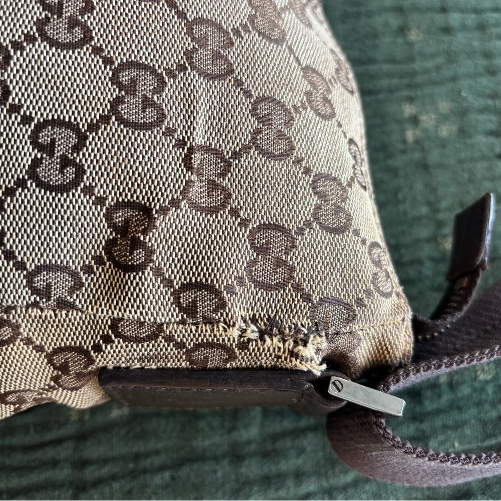 Gucci Tan and Brown Monogram Bag 234 - Picture 13 of 16